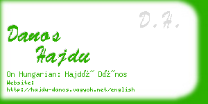 danos hajdu business card